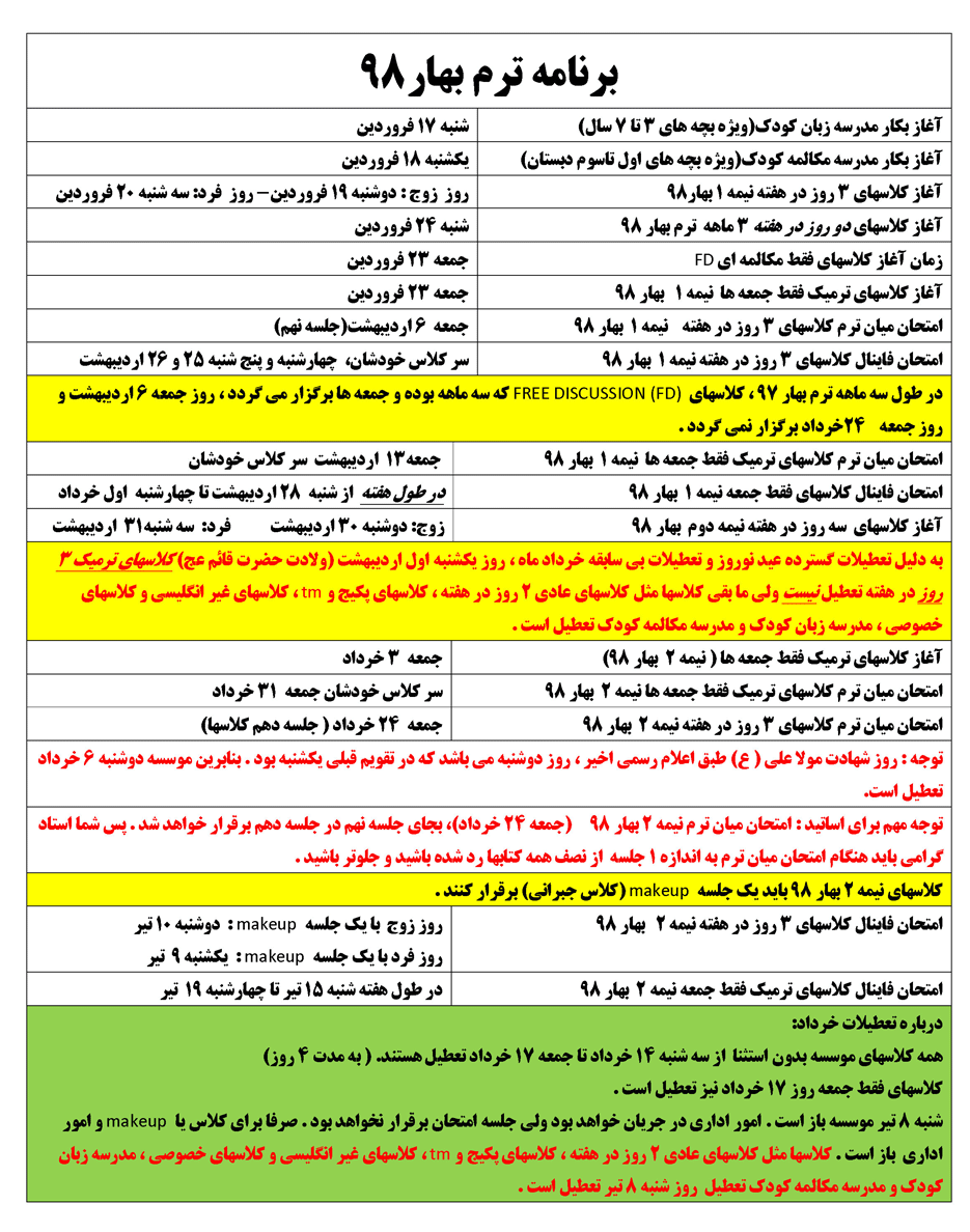 مؤسسه آموزشی زبان نصیر کرج